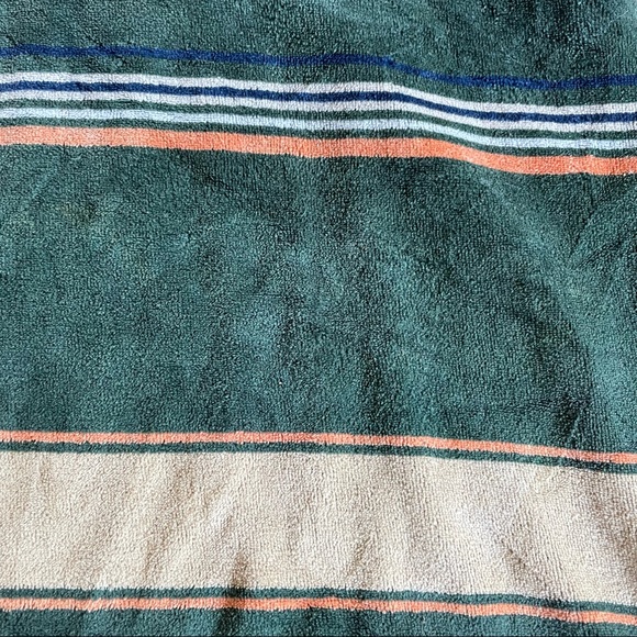 Vintage 70s velour polo longsleeve in retro stripe - Picture 9 of 9